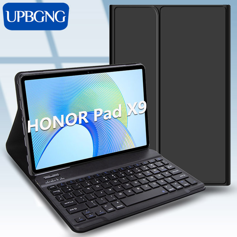 Honor Tablet X9 Accessories - Onur için Bluetooth klavye ile kılıf