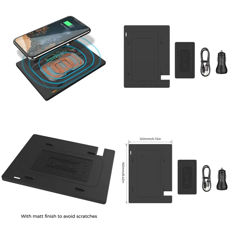 Wireless Charging Pad - 10W kablosuz araç şarj cihazı Camry