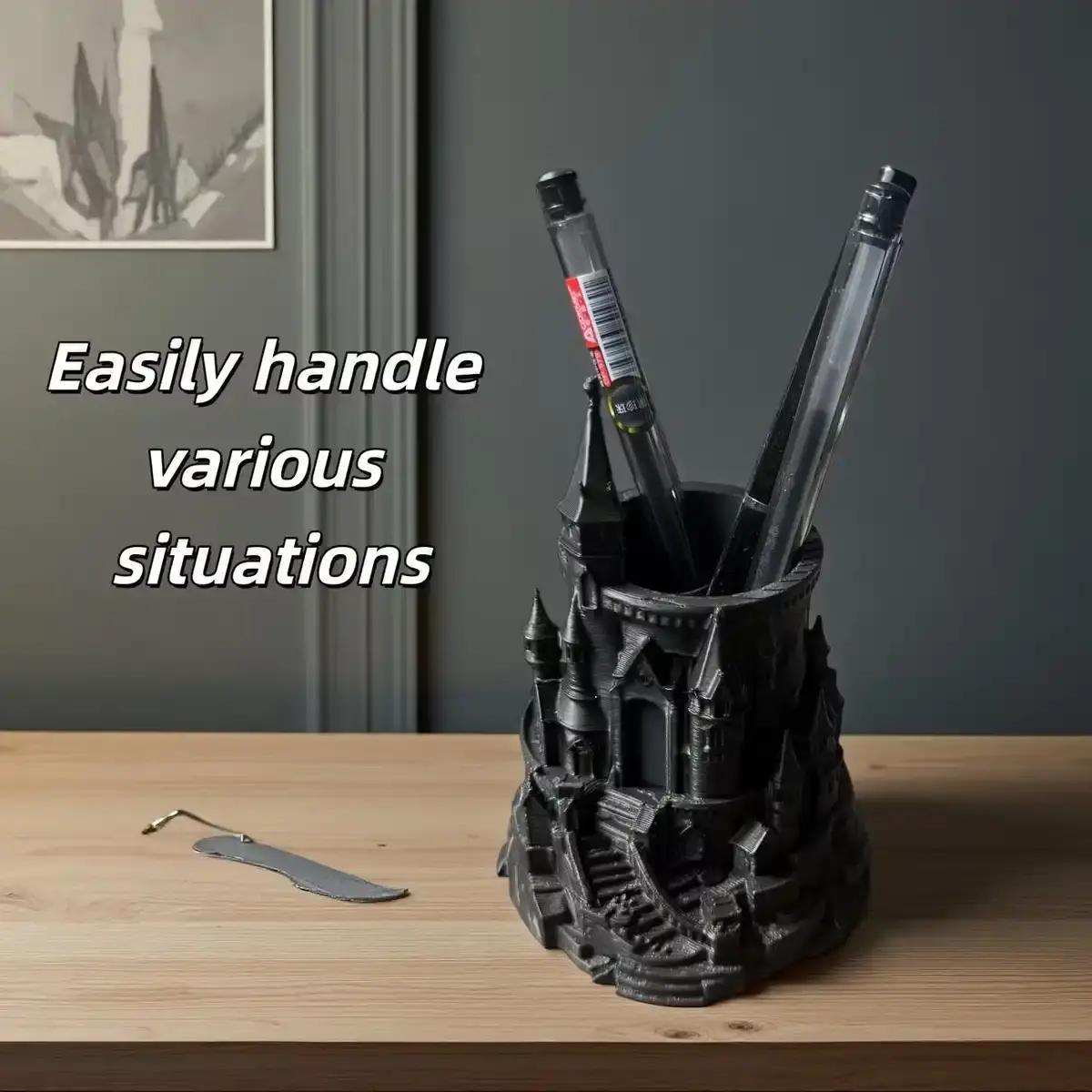 Case With Pencil Holder - Harry Potter Koyu Stil Kalemlik 3D