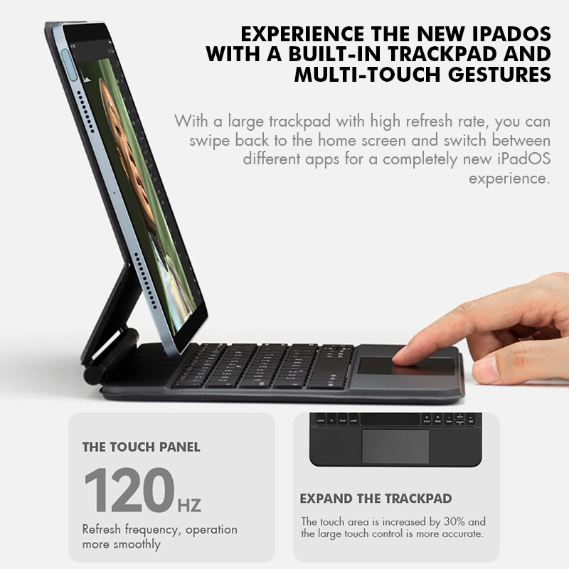 GOOJODOQ Arka Işık Sihirli Kla - Ipad Cover Folio incelemesi ve fiyatı