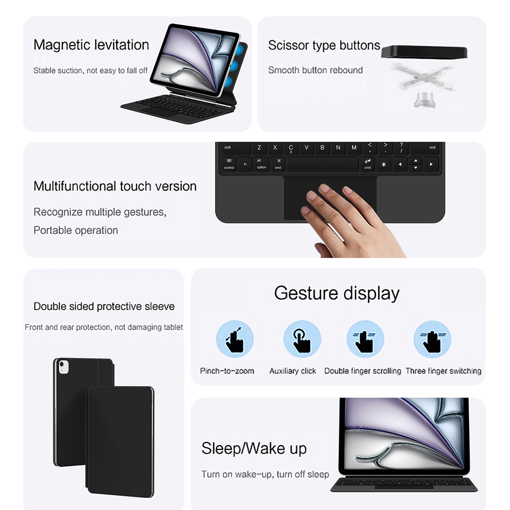 Sihirli Klavye Kılıfı iPad Air - Ipad Cover Folio incelemesi ve fiyatı
